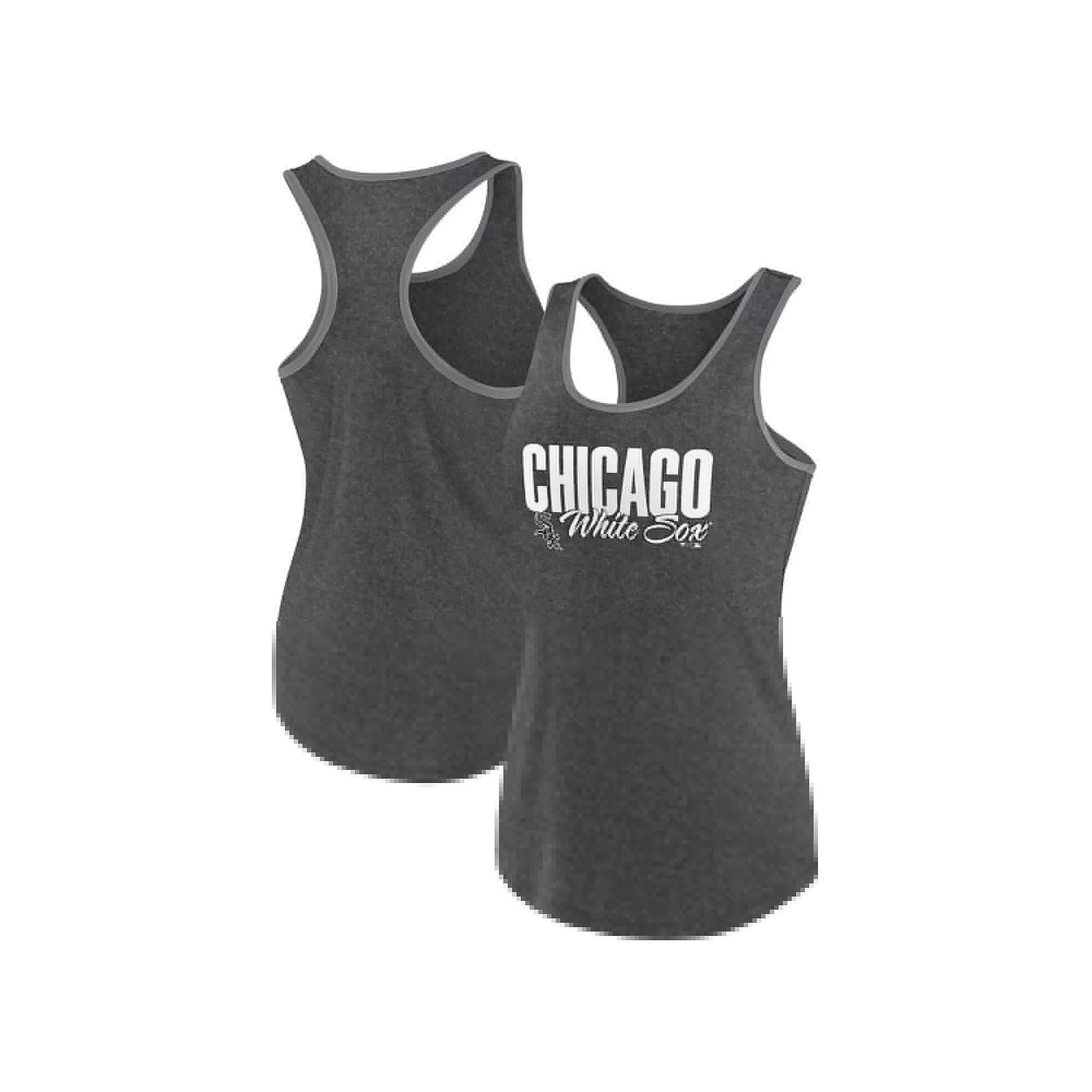 Women's Profile Black Chicago White Sox Plus Size Racerback Tank Top, Size: 4XL Product Image