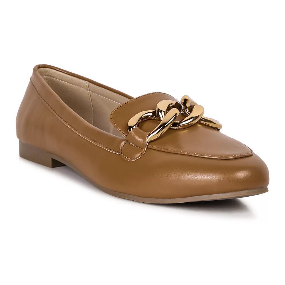 London Rag Women's Chunky Chain Loafers, Size: 6 Product Image
