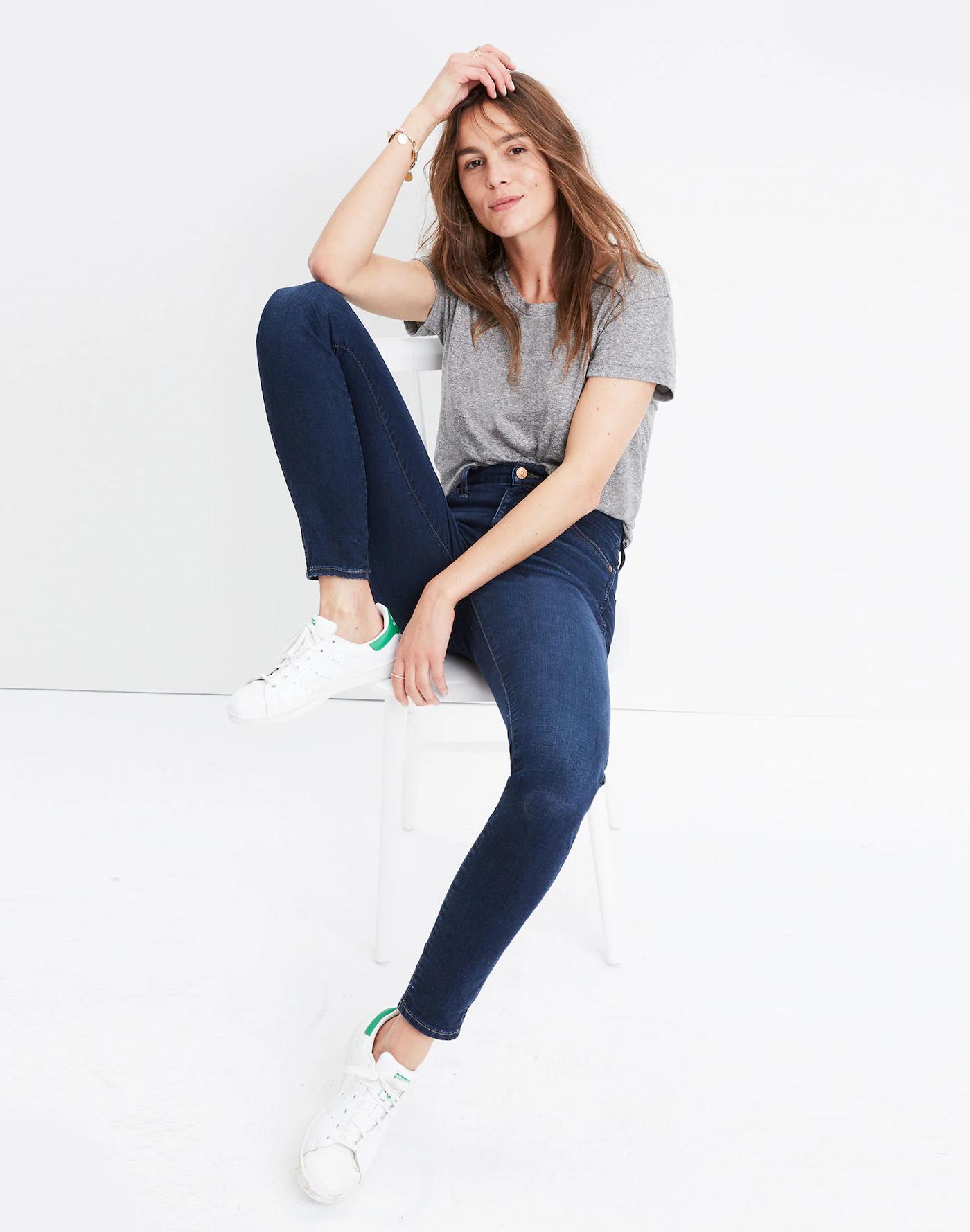 10" High-Rise Skinny Jeans in Hayes Wash Product Image