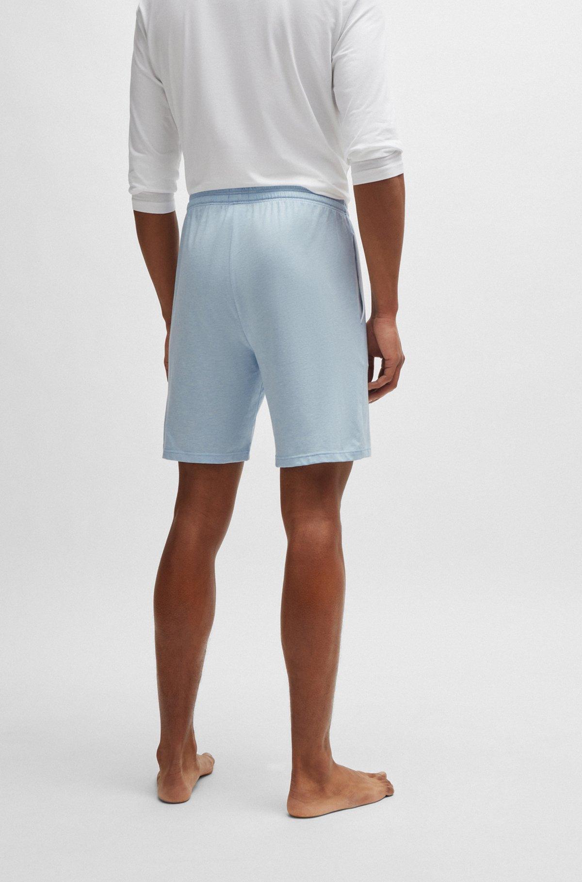 Stretch-cotton shorts with drawstring waist and embroidered logo Product Image