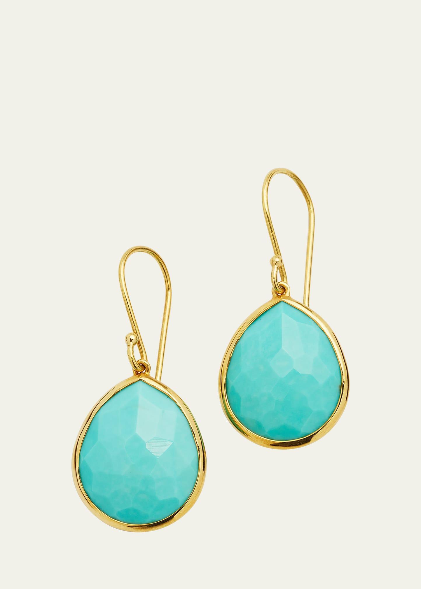 Womens Rock Candy 18K Green Gold & Amethyst Medium Teardrop Earrings Product Image