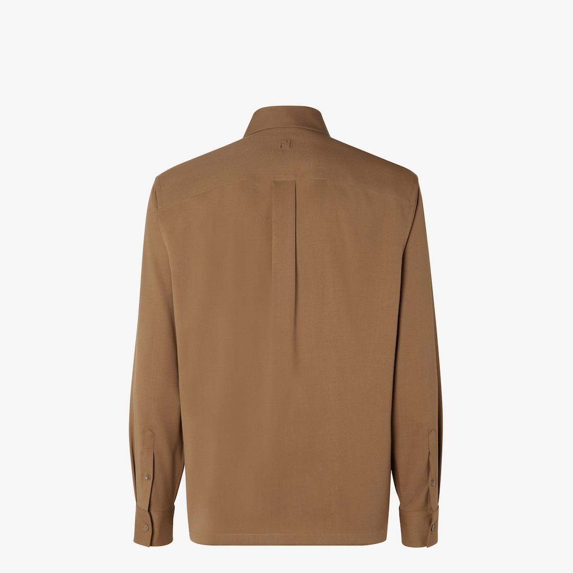 ShirtRust-colored wool shirt Product Image
