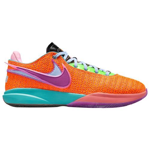 Nike Mens Lebron James Nike Lebron XX - Mens Basketball Shoes Black/White/Metallic Gold Product Image