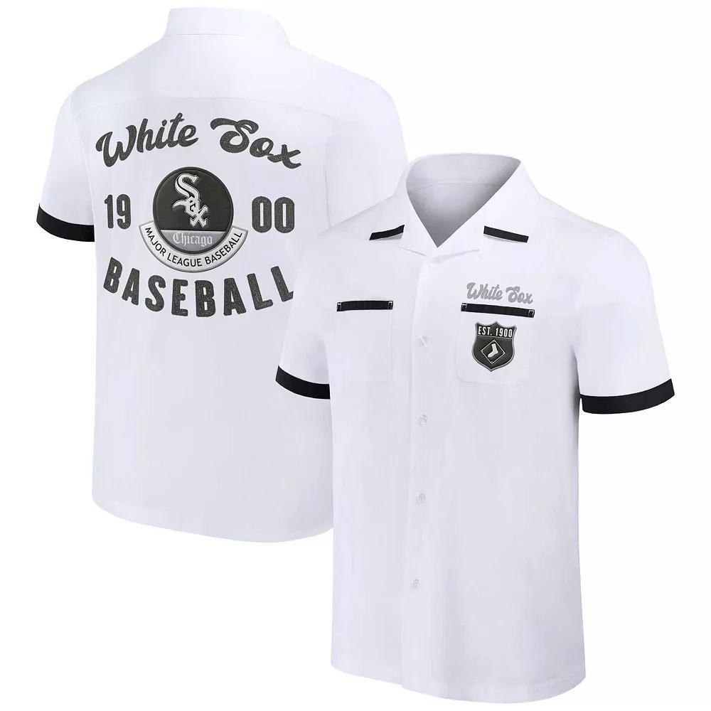 Men's Darius Rucker Collection by Fanatics  White Chicago White Sox Bowling Button-Up Shirt, Size: Small Product Image