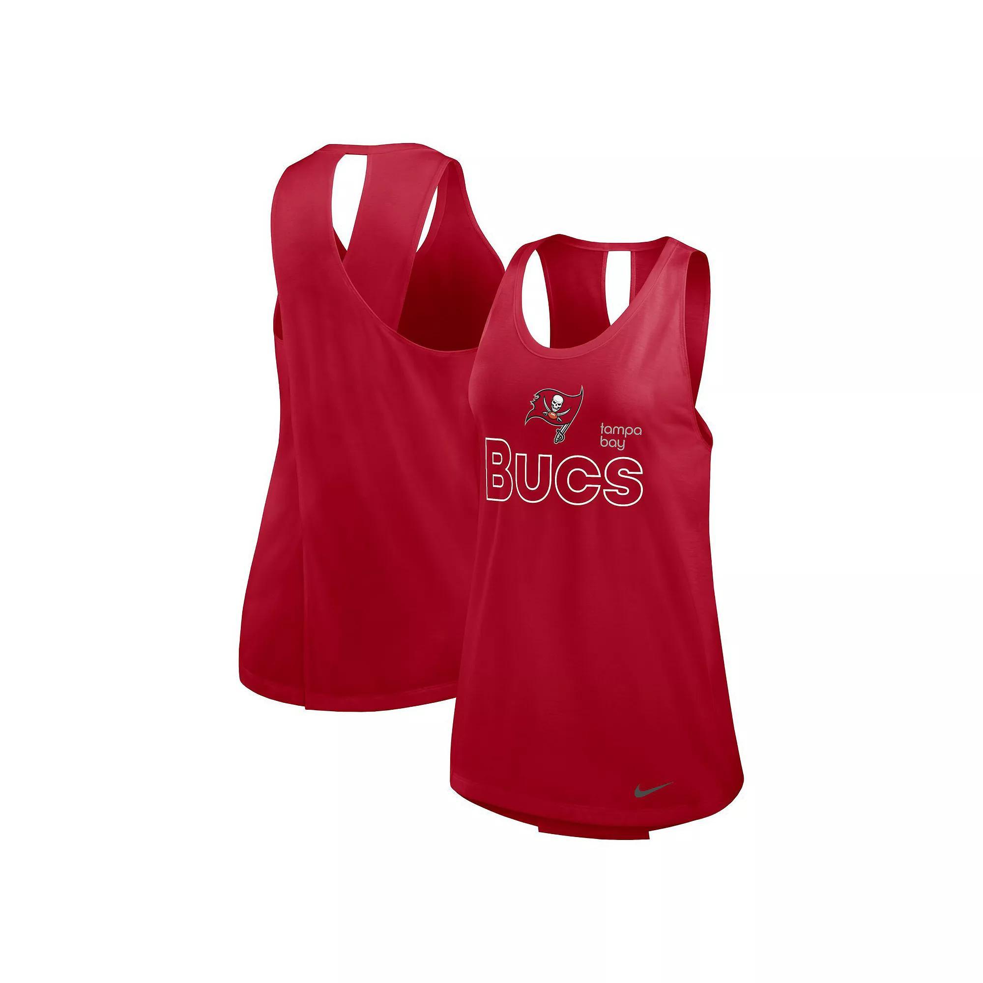 Women's Nike Red Tampa Bay Buccaneers Performance Tank Top, Size: Medium Product Image