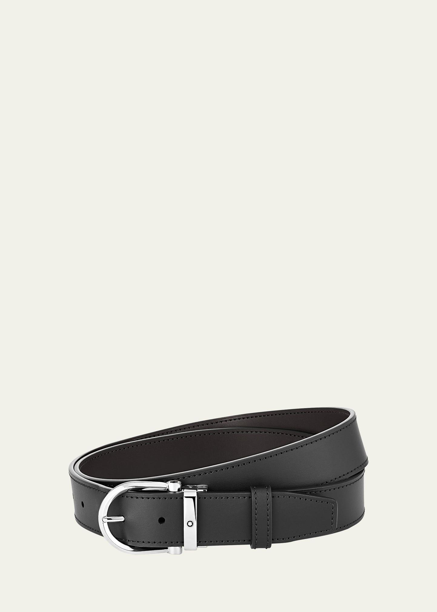 Mens Leather Buckle Belt Product Image