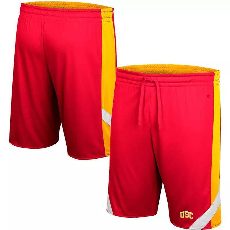 Mens Colosseum Cardinal/Gold USC Trojans Am I Wrong Reversible Shorts Product Image