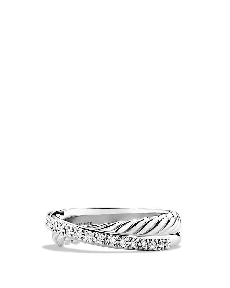David Yurman Crossover Ring with Diamonds Product Image
