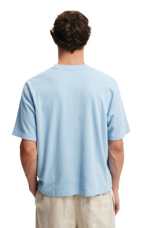 Cotton On Men's Cropped Fit T-Shirt in Pearl Blue Terry at Nordstrom, Size Medium Product Image