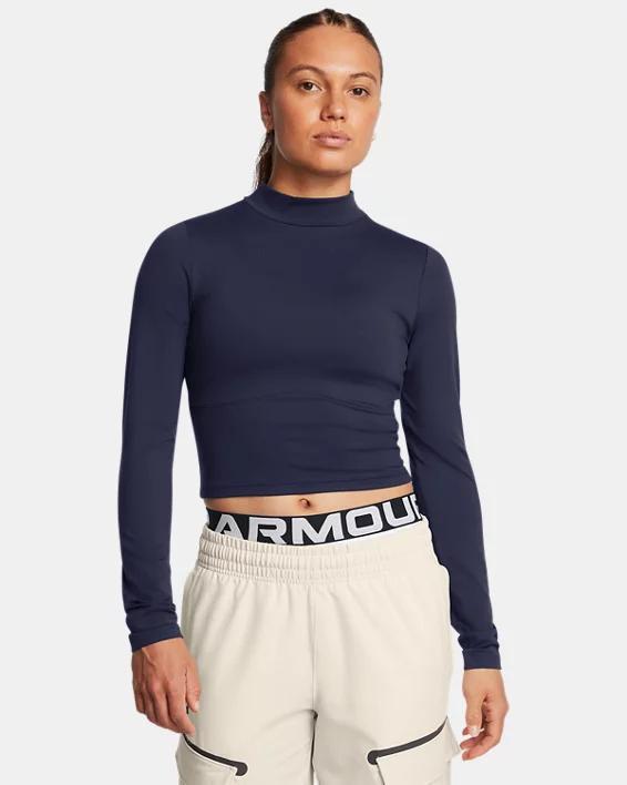 Women's UA Meridian Mock Long Sleeve Product Image