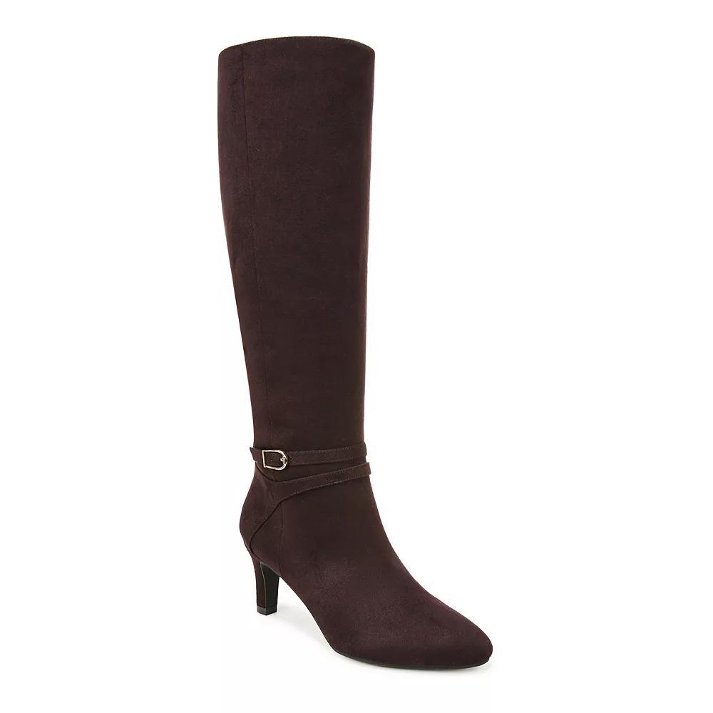 LifeStride Guild Women's High Shaft Boots, Size: 7.5 Wide, Dark Brown Product Image