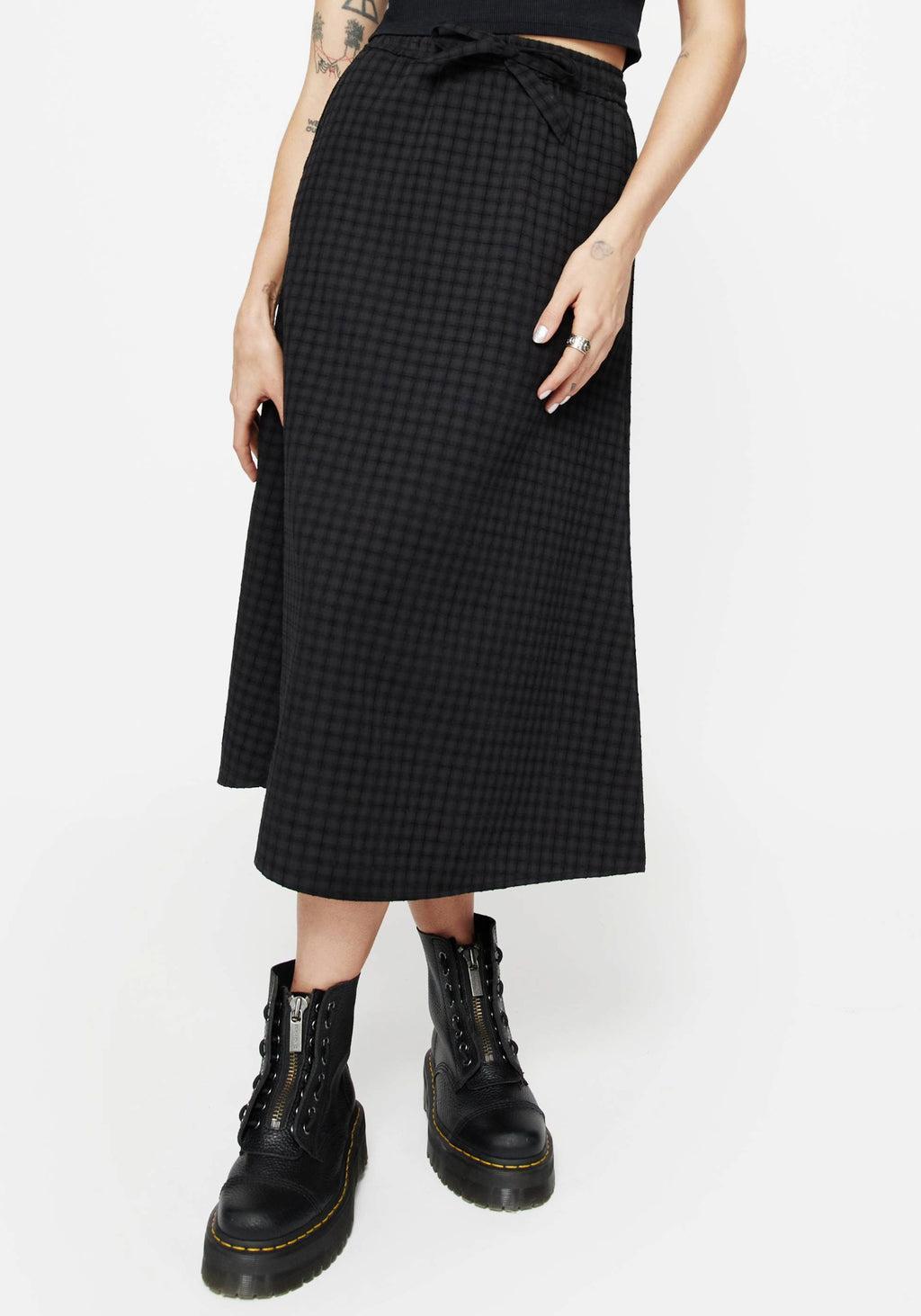 Ziggy Check Midi Skirt Product Image