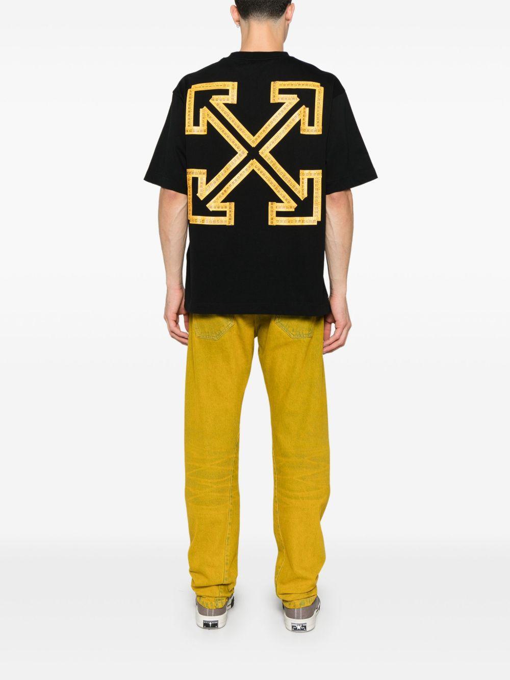 tape-arrow short-sleeve T-shirt Product Image