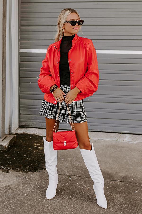 Venture Out Faux Leather Jacket Product Image