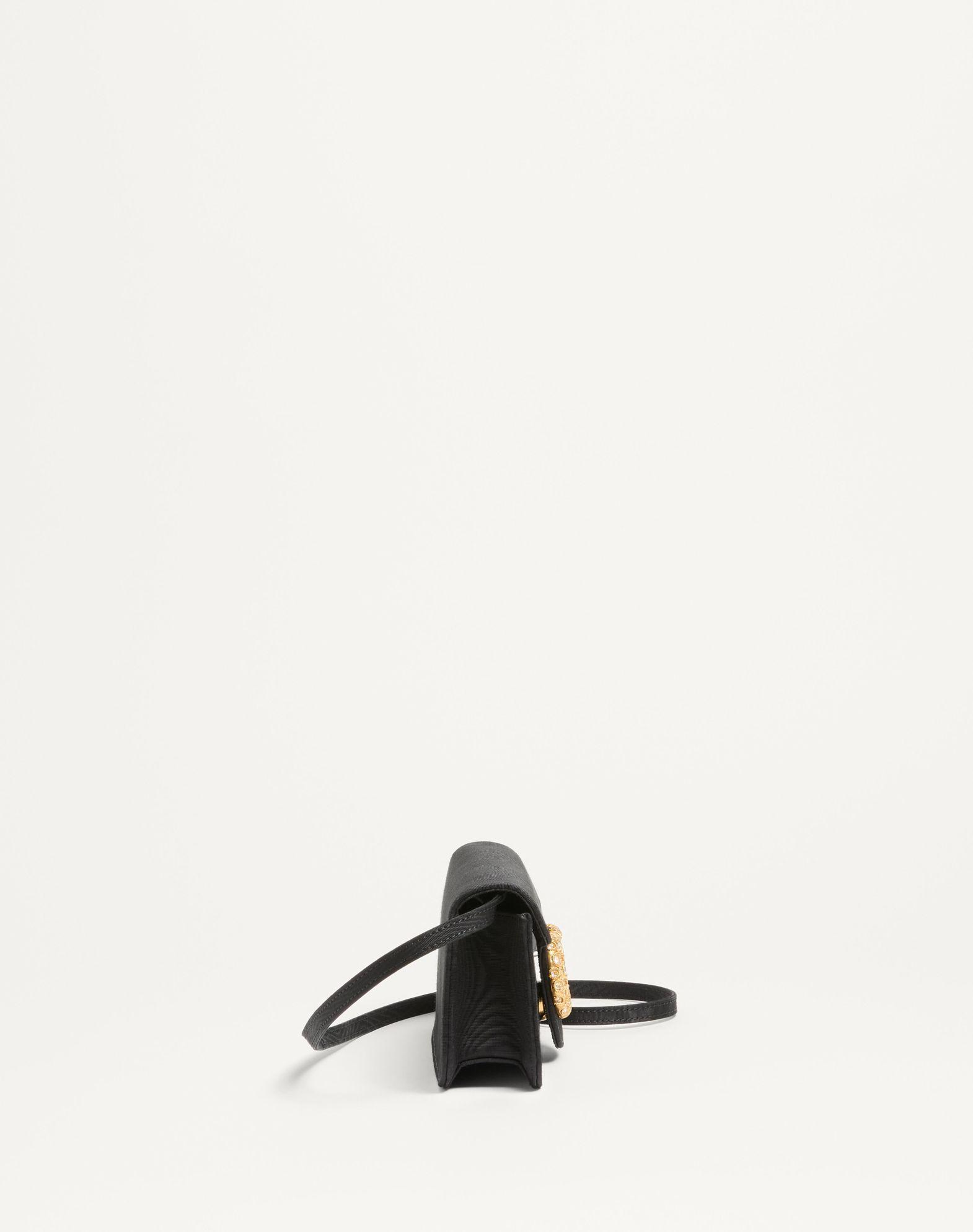 Valentino Garavani Locò Moiré Fabric Clutch With Jewel Logo Product Image