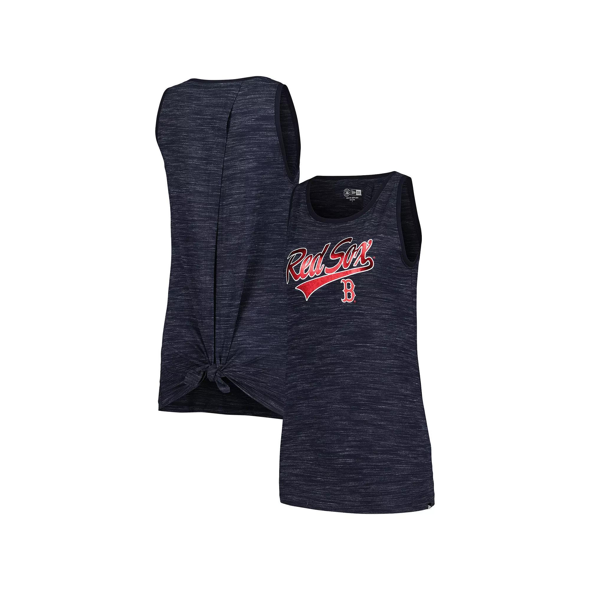 Women's New Era Navy Boston Red Sox Space-Dye Active Tank Top, Size: 2XL, Blue Product Image