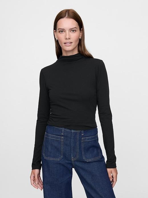 Featherweight Cropped Turtleneck Product Image