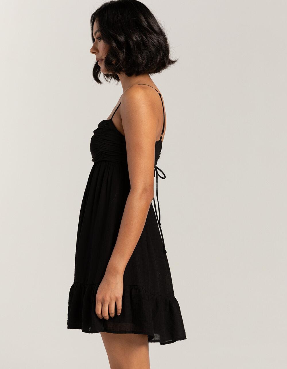 RSQ Womens Empire Texture Slip Dress - BLACK Product Image