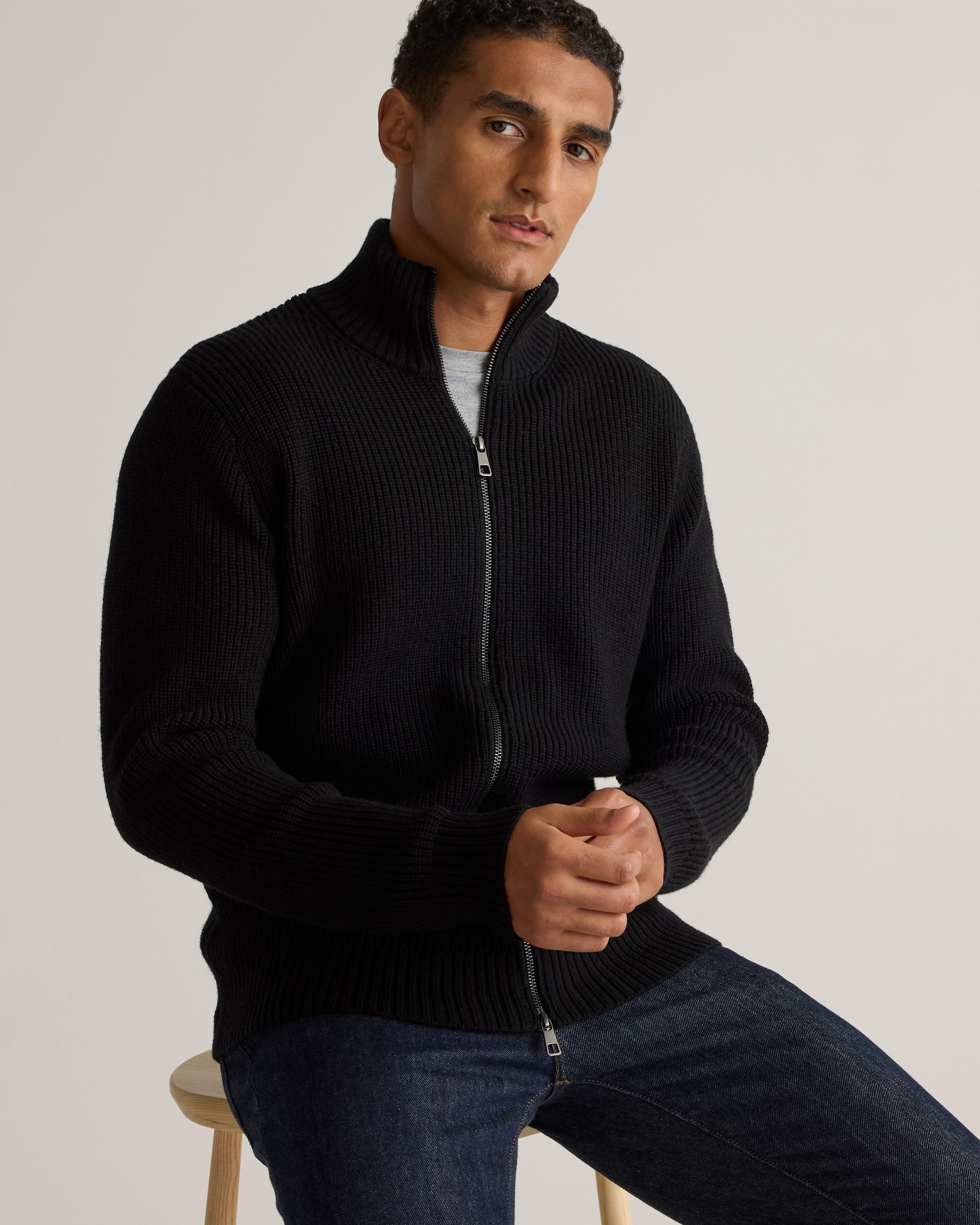 Quince | Men's Australian Merino Wool Full Zip Sweater Size XL Product Image