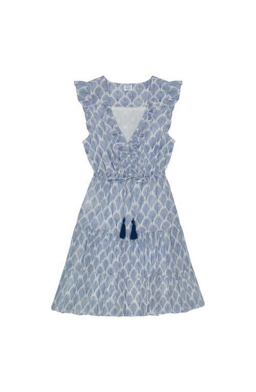 Mer St. Barth Giselle Women's Mini Dress Navy Feather in Blue at Nordstrom, Size Small Product Image