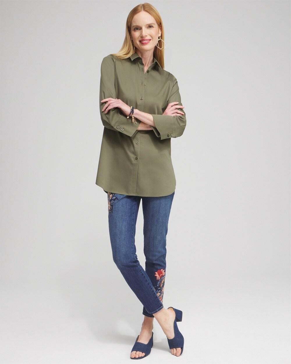 No Iron™ Stretch 3/4 Sleeve Tunic Product Image
