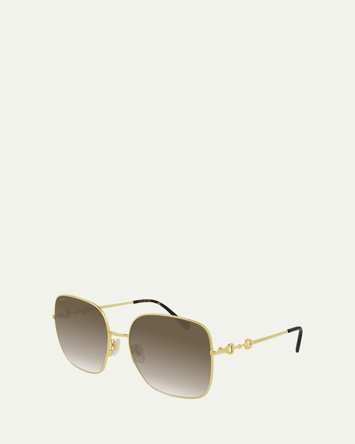 Oversized Square Metal Sunglasses Product Image
