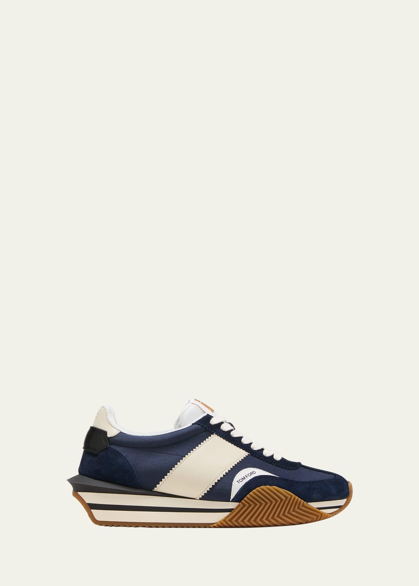 Mens Suede Running Sneakers Product Image