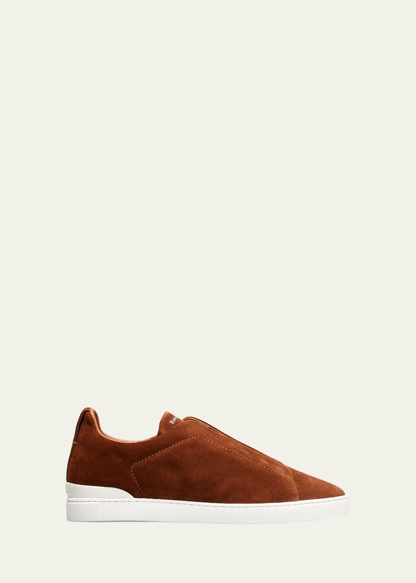 Mens Triple Stitch Linen Slip-On Sneakers Product Image
