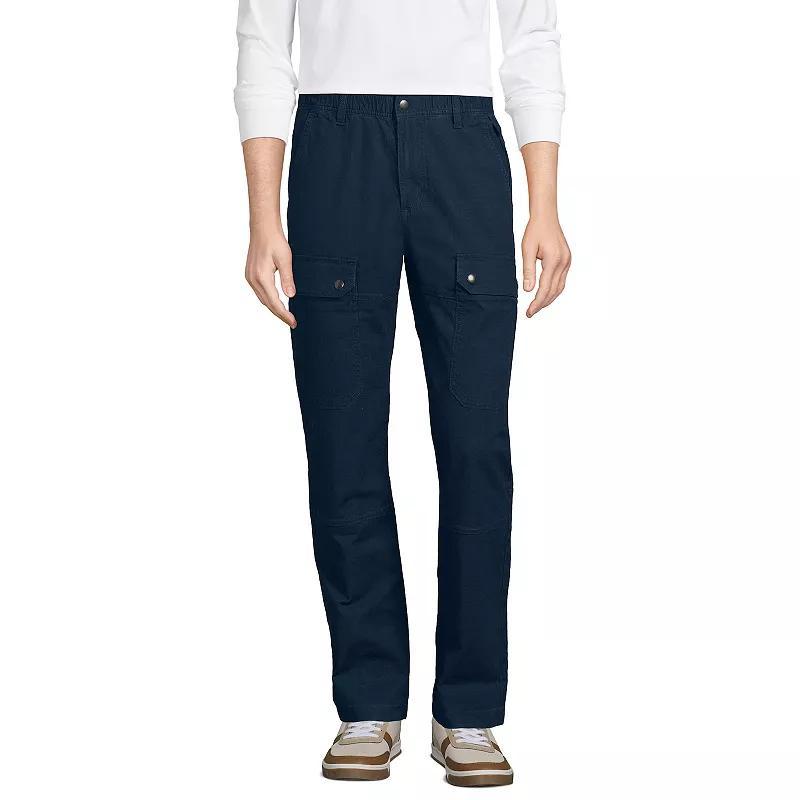 Men's Lands' End Ripstop Utility Cargo Pants, Size: Large 30, Dark Eucalyptus Green Product Image