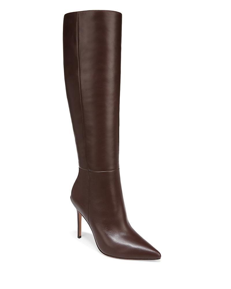 Womens Lisa Leather High-Heel Boots Product Image