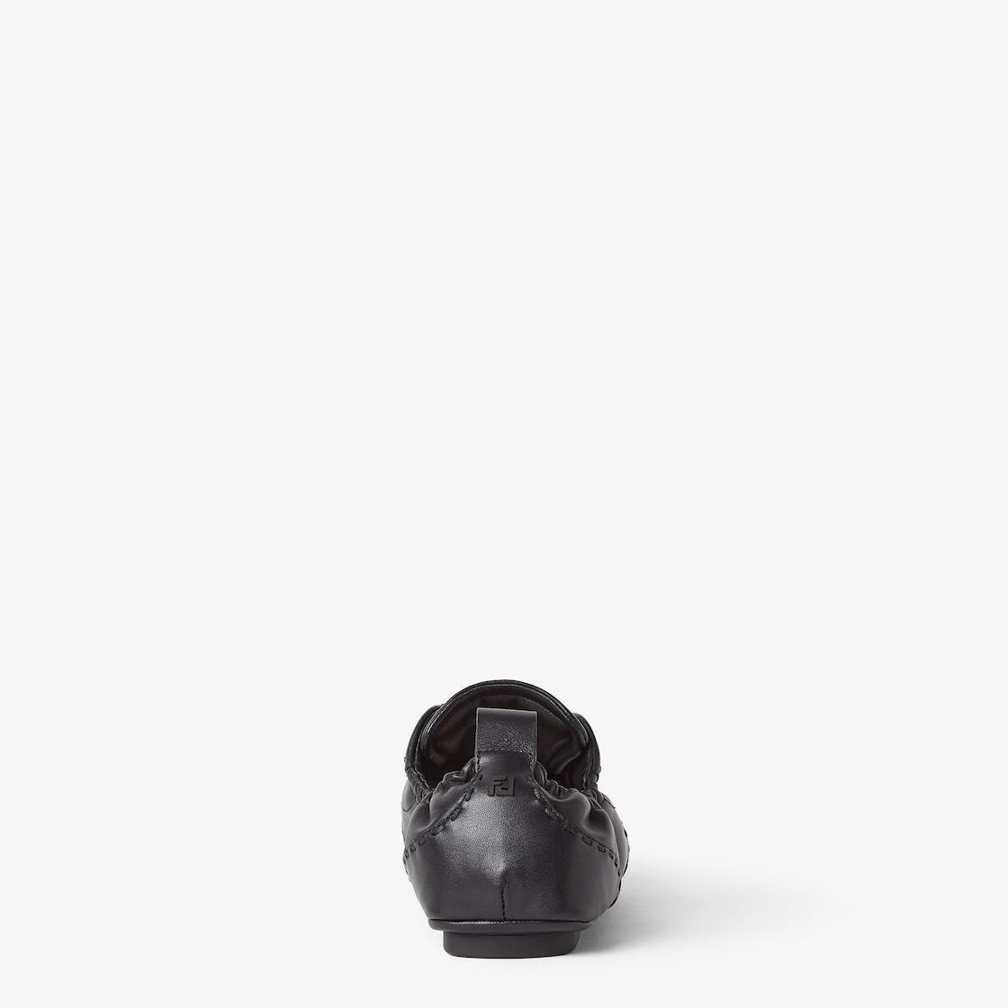 Fendi Fit sneakersBlack leather low-tops Product Image