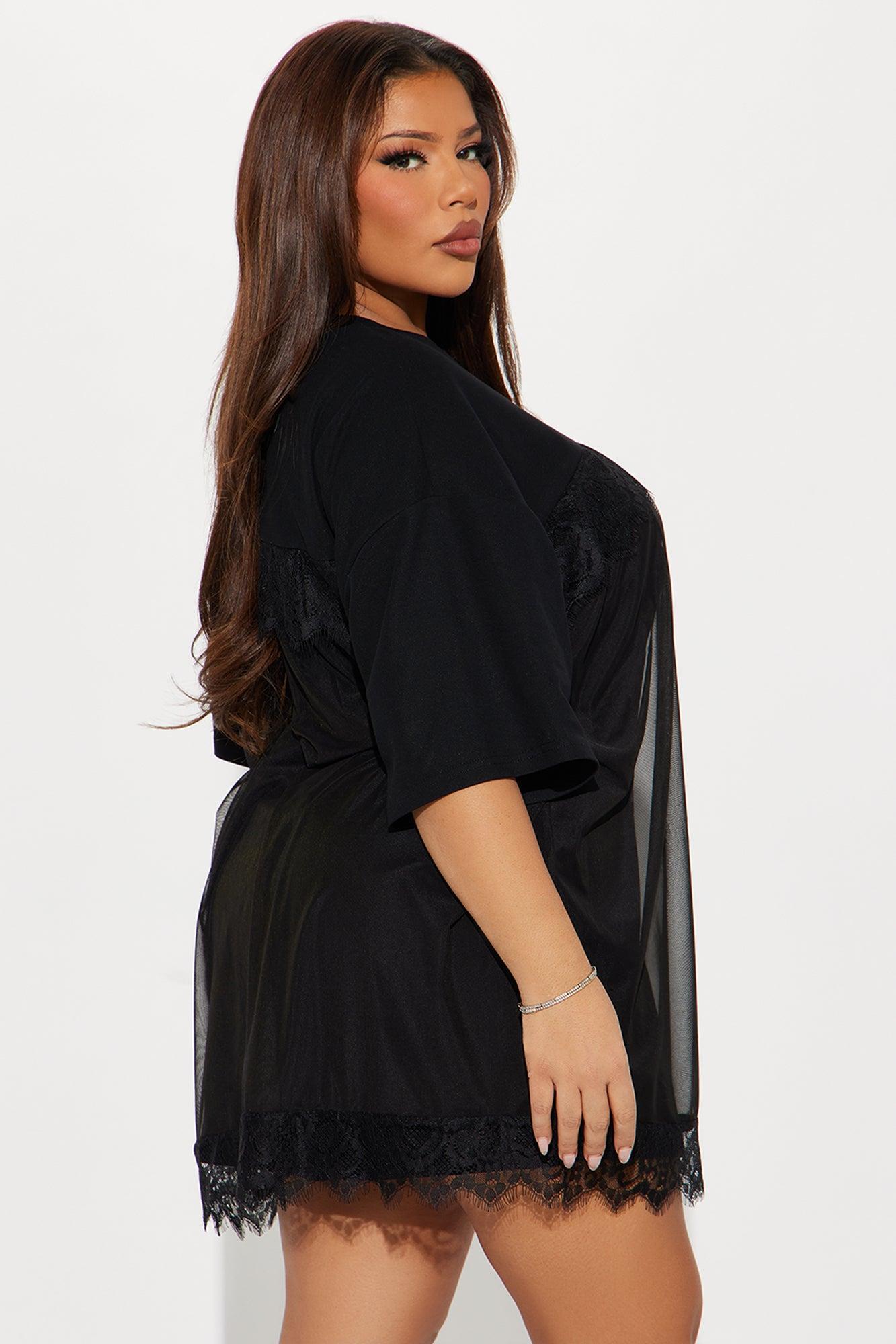 Keep Up Mesh T Shirt Mini Dress - Black Product Image