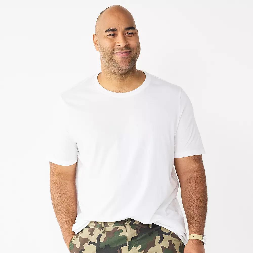 Big & Tall Sonoma Goods For Life® Short Sleeve Crewneck T-Shirt, Men's, Size: Medium Tall, Mineral Blue Product Image