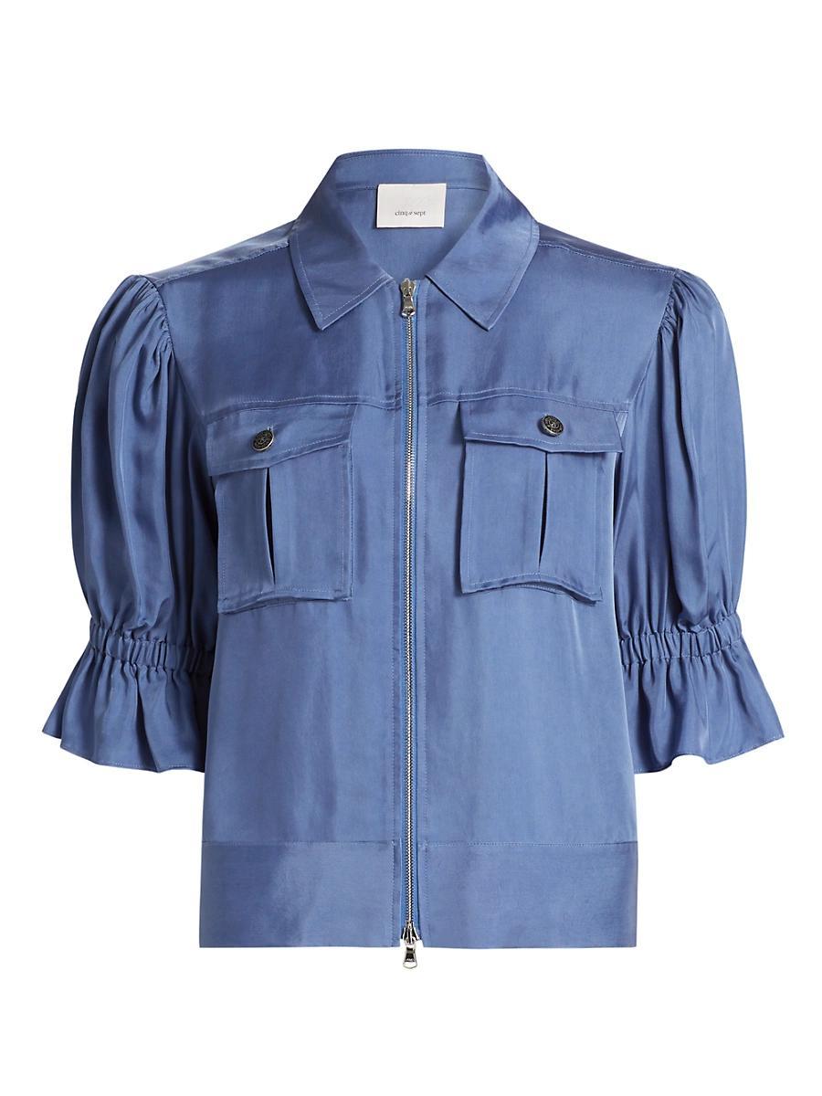 Womens Holly Puff-Sleeve Utility Jacket Product Image