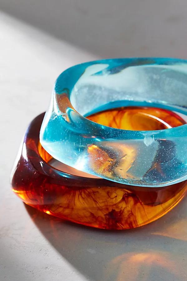 Iris Acrylic Chunky Bangle Bracelet Womens at Urban Outfitters Product Image