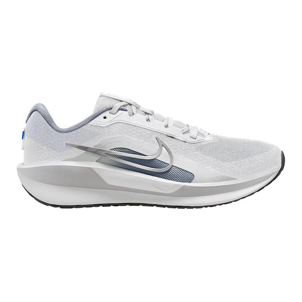 Nike Downshifter 13 Men's Road Running Shoes, Size: 15, White Grey Silver Product Image