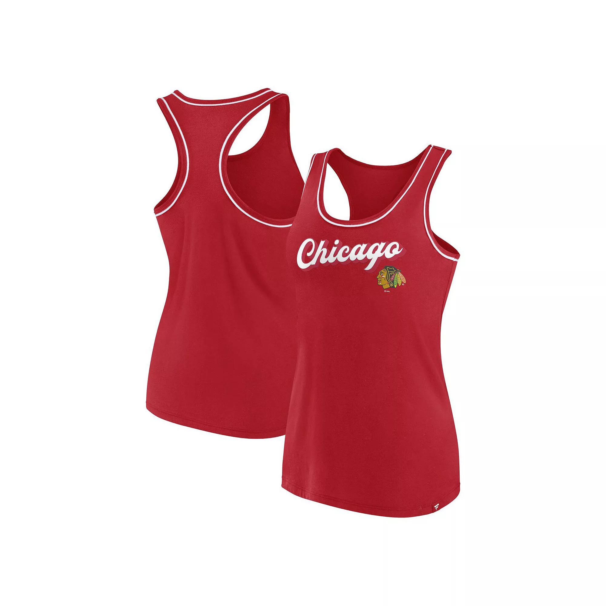 Women's Fanatics Branded Royal Philadelphia 76ers Wordmark Logo Racerback Tank Top, Size: Small, 76r Blue Product Image
