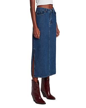 Maxi Denim Skirt 7 For All Mankind Product Image
