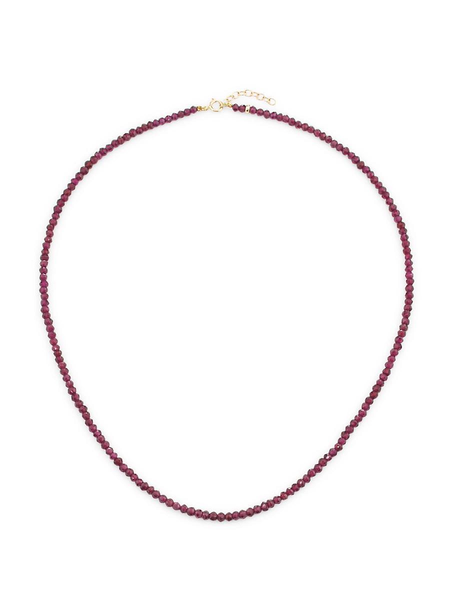 Womens Birthstone 14K Yellow Gold & Gemstone Beaded Necklace Product Image
