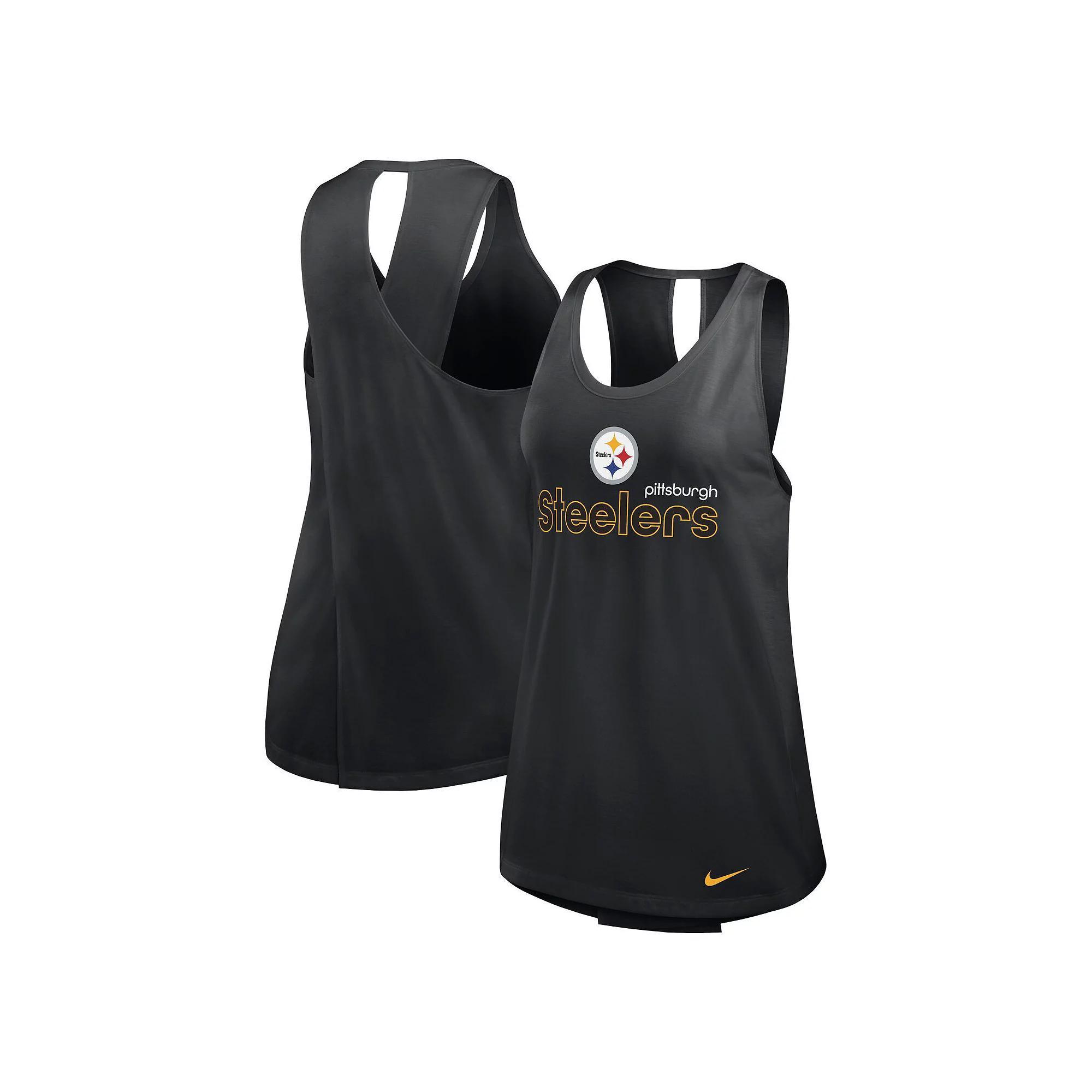 Women's Nike Navy Denver Broncos Crossback Performance Tank Top, Size: Medium, Blue Product Image