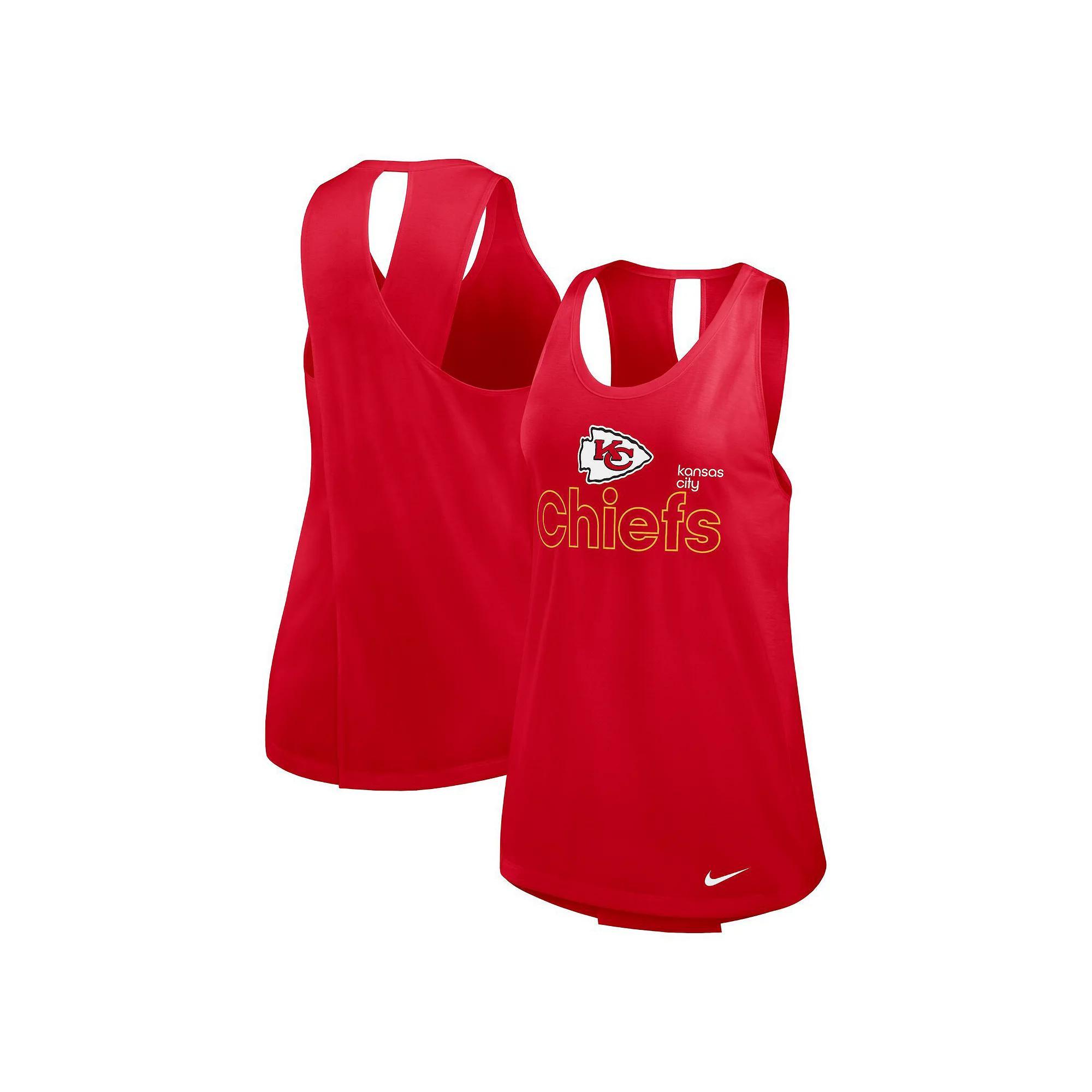Womens Nike Kansas City Chiefs Crossback Performance Tank Top Product Image