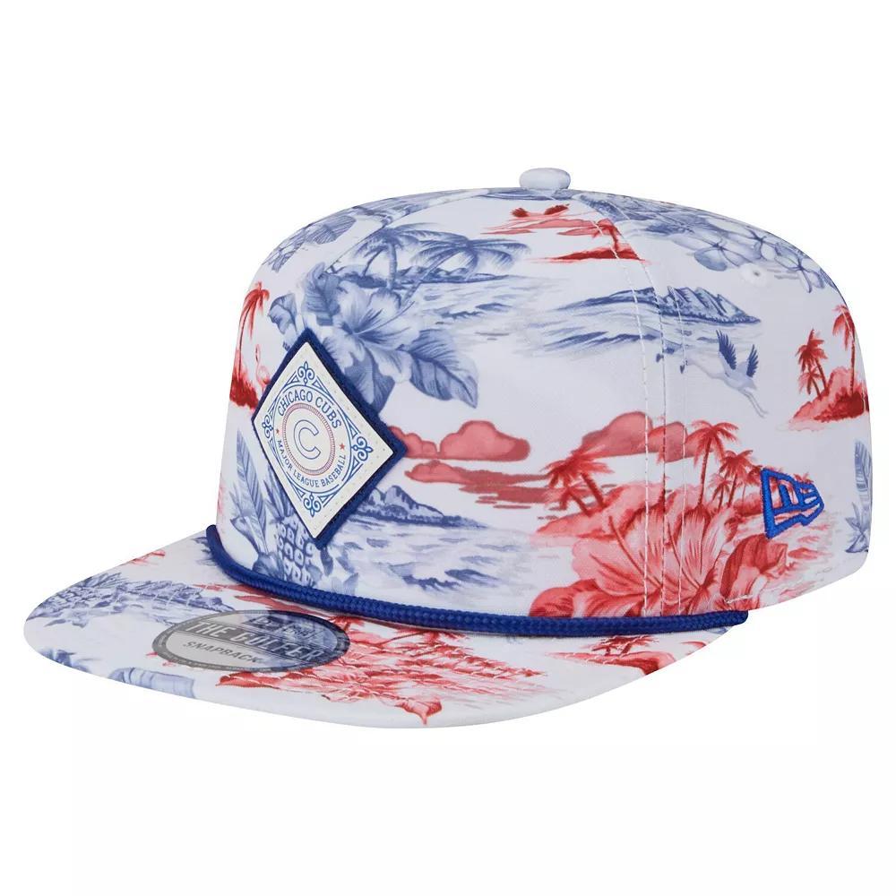 Mens New Era Chicago Cubs Printed Island Golfer Snapback Hat Product Image