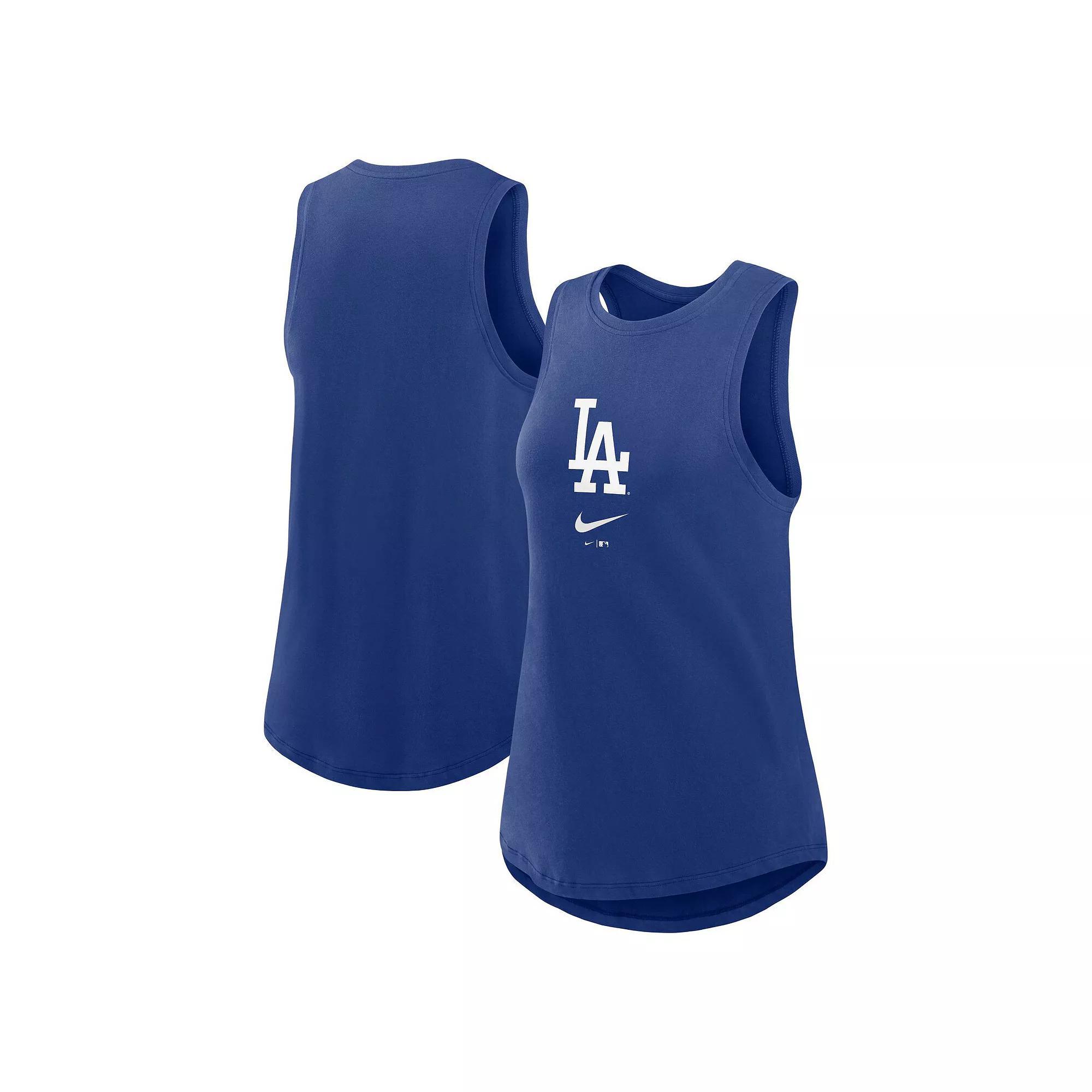 Women's Nike Royal Los Angeles Dodgers Legacy Icon High Neck Fashion Tank Top, Size: Small, Blue Product Image