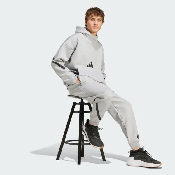 adidas Z.N.E. Hoodie Medium Grey Heather S Mens Product Image