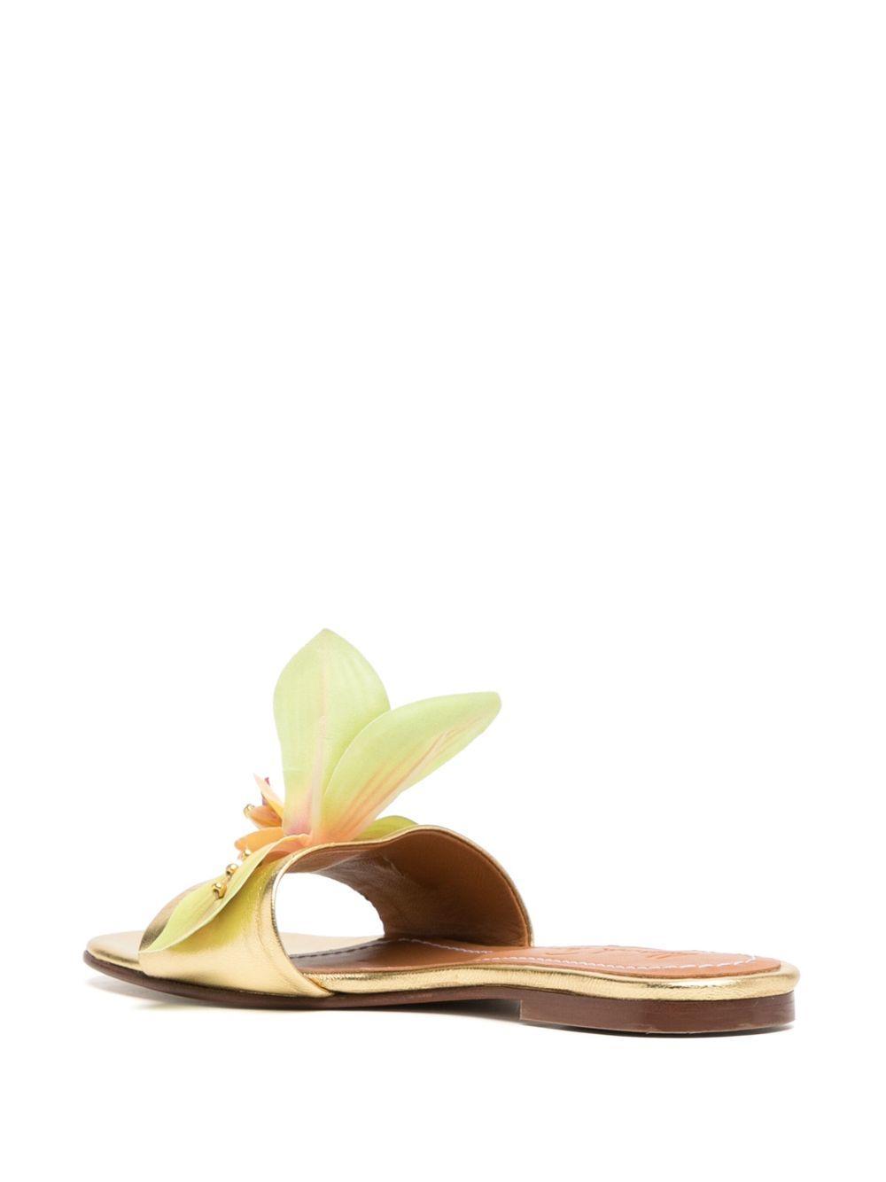 flower leather sandals Product Image