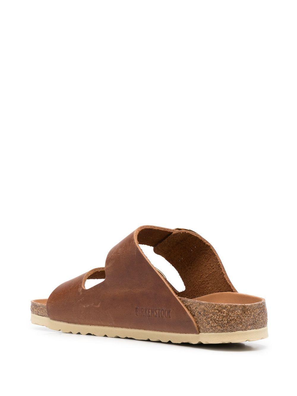 double-strap leather sandals  Product Image
