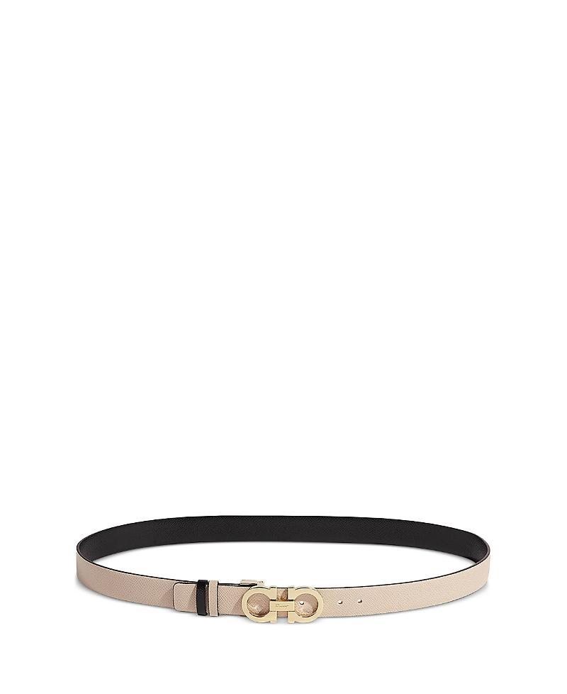 Womens Gancini Adjustable Cut-to-Size Reversible Hammered Leather Belt Product Image