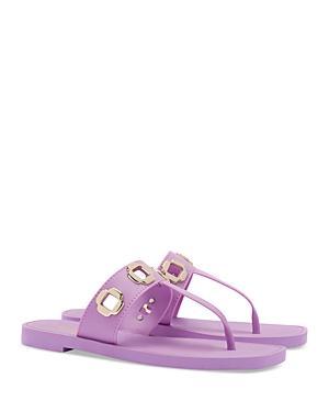 Larroude Womens Milan Grommet Thong Sandals Product Image