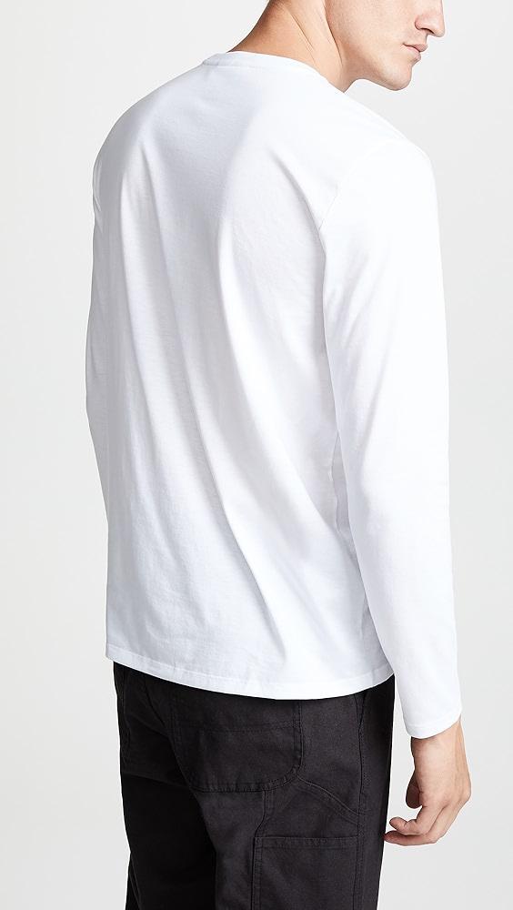 Lacoste Crew Neck Pima Cotton Jersey Long Sleeve T-Shirt | Shopbop Product Image