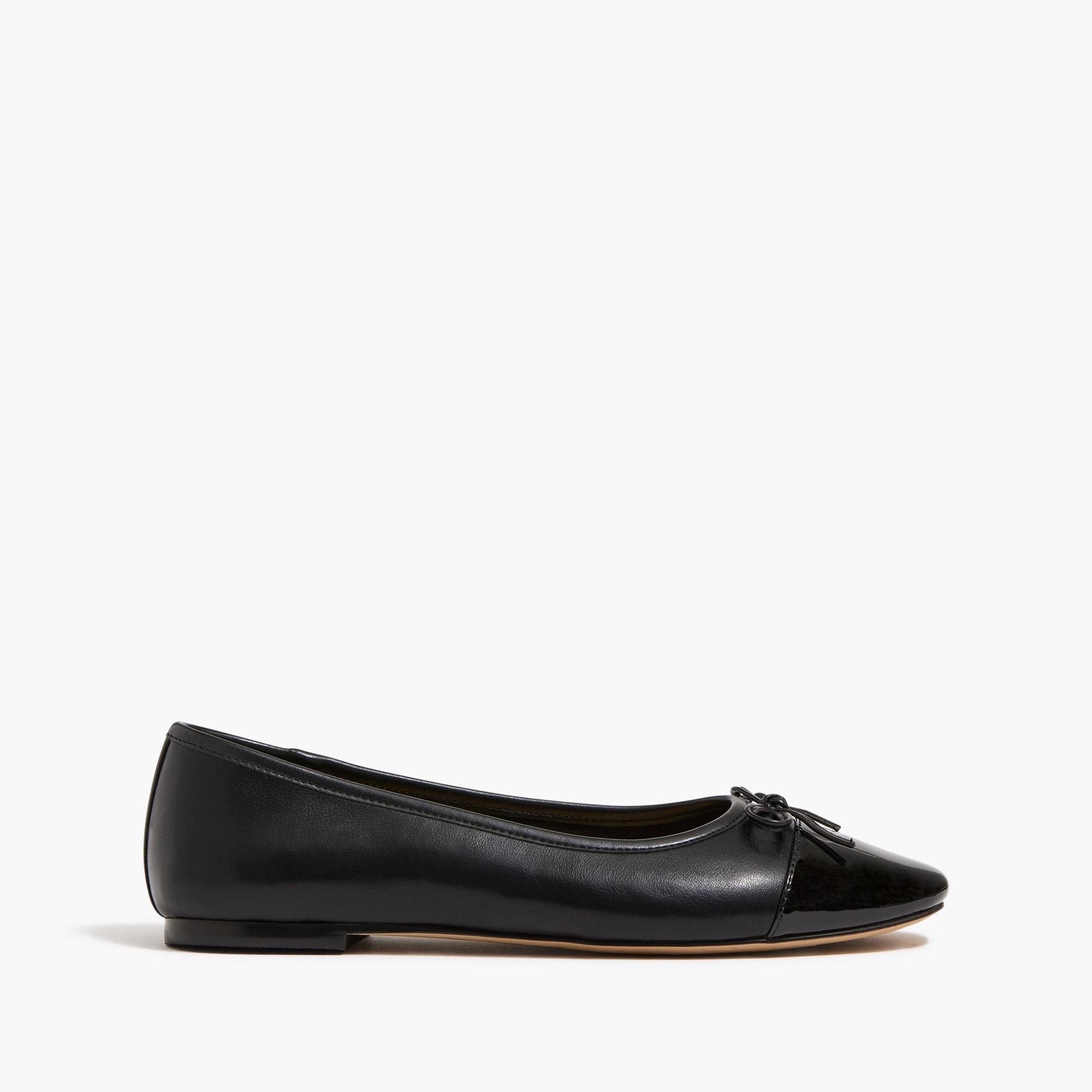 Ballet flats with cap toe Product Image